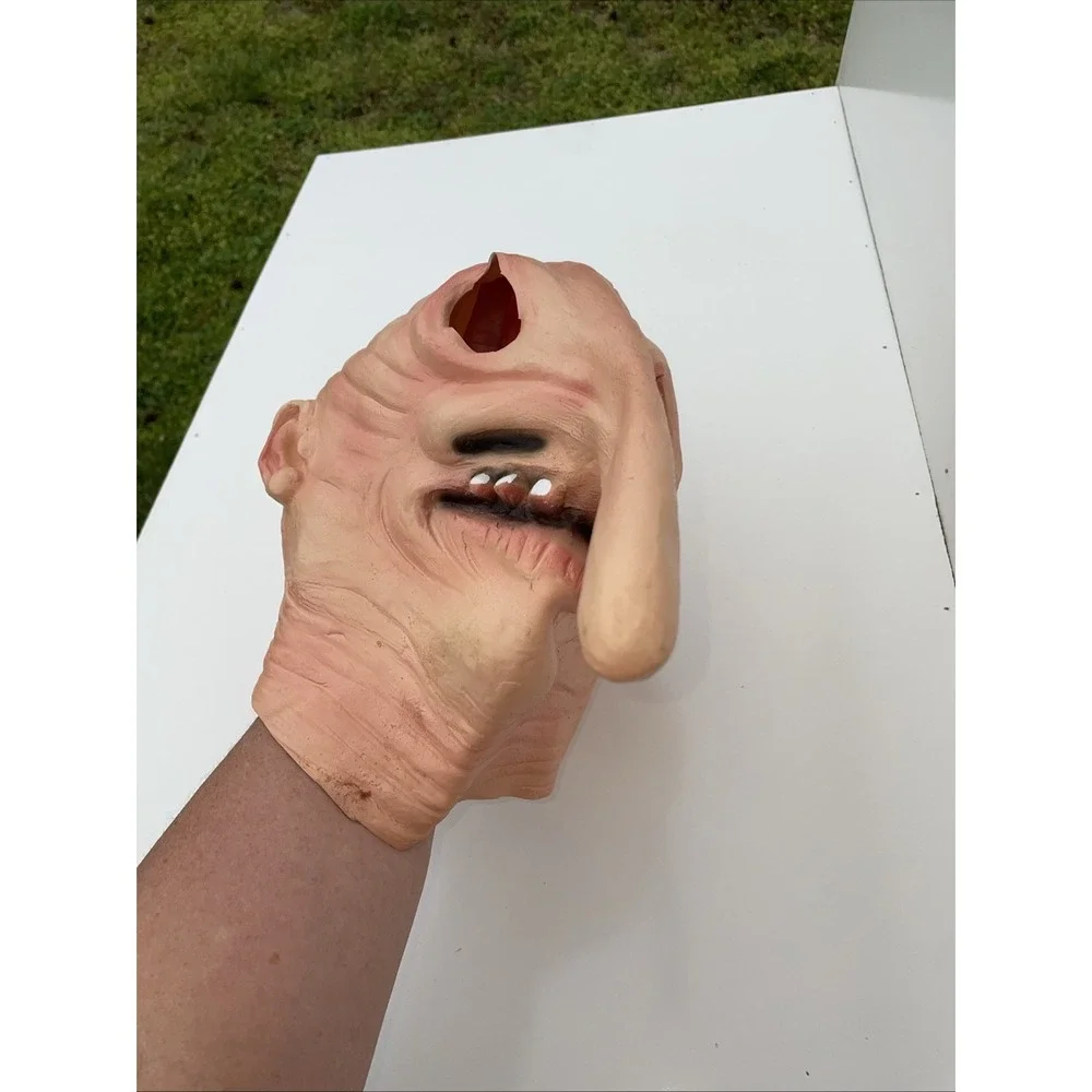 Adult Beetlejuice Overhead Latex Adam Mask Rubies Costume - Picture 5 of 9